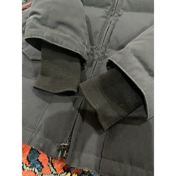 Canada Goose Navy Women's S Solaris Shelburne Fur Trim Down Parka Winter Coat - Picture 7 of 12